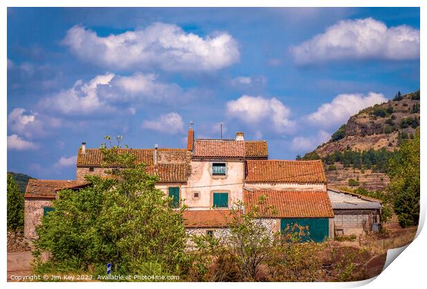 Rustic Home Languedoc Roussillon France  Print by Jim Key