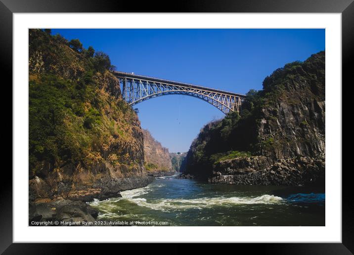 Victoria Falls Bridge Framed Mounted Print by Margaret Ryan
