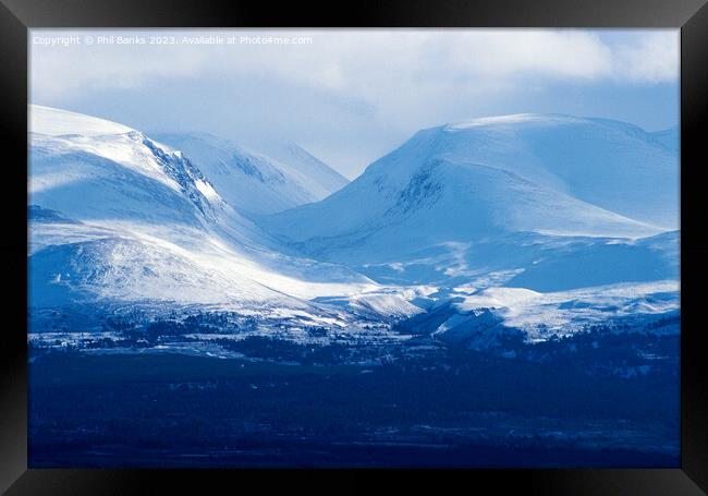The Lairig Ghru - Cairngorm Mountains Framed Print by Phil Banks