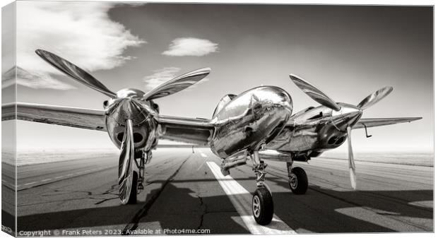 the P38 lightning Canvas Print by Frank Peters