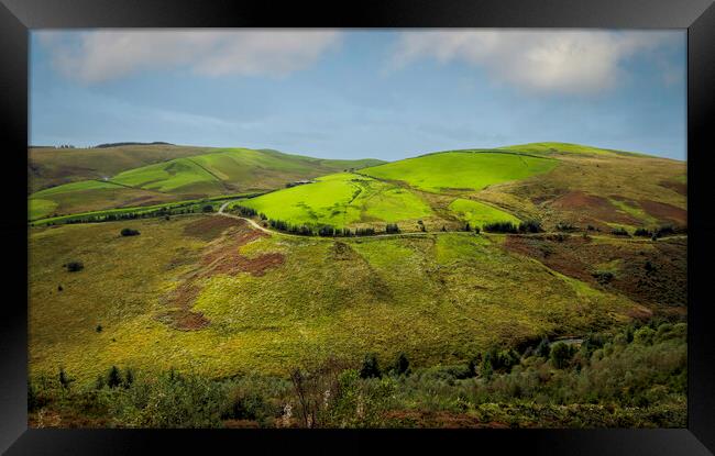 The Cambrian Mountains Framed Print by Leighton Collins