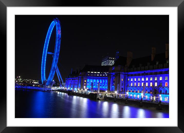 London Eye PD Framed Mounted Print by Pratik Darji