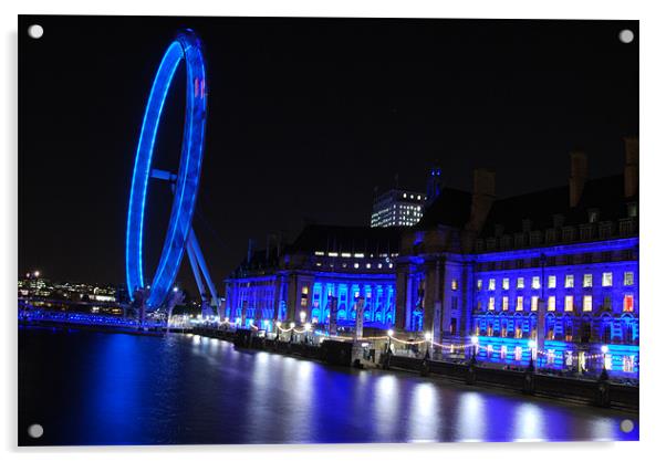 London Eye PD Acrylic by Pratik Darji