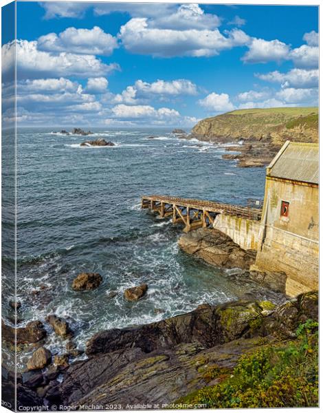 The Old lifeboat station the Lizard peninsula Corn Canvas Print by Roger Mechan