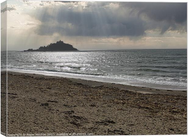 St Michael's Mount Cornwall  Canvas Print by Roger Mechan