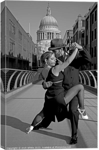 Willie and Gala Tango Folk, Tango dancers, Milleni Canvas Print by Arch White