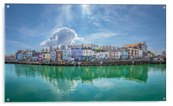Weymouth Harbour Panorama Acrylic by Paul Grubb