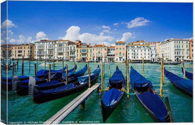 Venice - Grand Canal Canvas Print by Michael Shannon