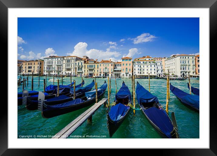 Venice - Grand Canal Framed Mounted Print by Michael Shannon