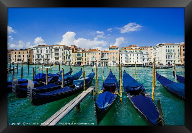 Venice - Grand Canal Framed Print by Michael Shannon