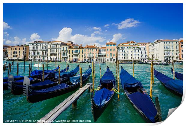 Venice - Grand Canal Print by Michael Shannon