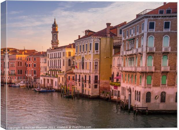 Venice Early Morning View Canvas Print by Michael Shannon