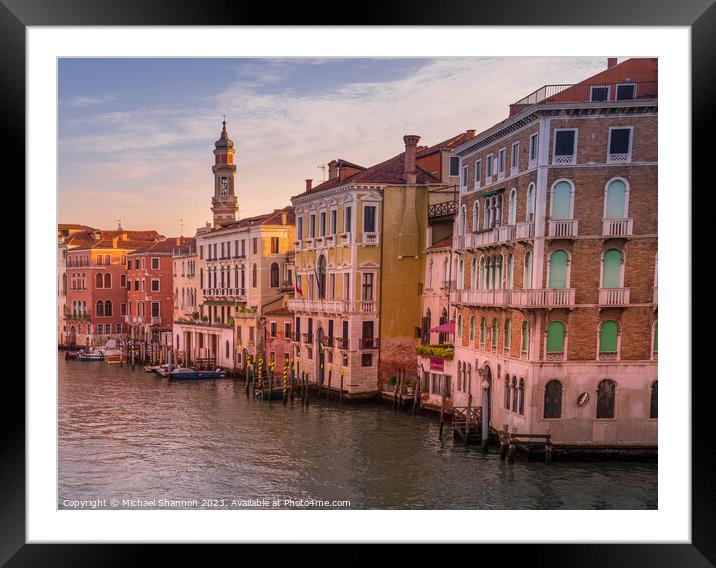 Venice Early Morning View Framed Mounted Print by Michael Shannon