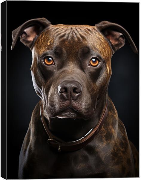 Staffordshire Bull Terrier Canvas Print by Steve Smith