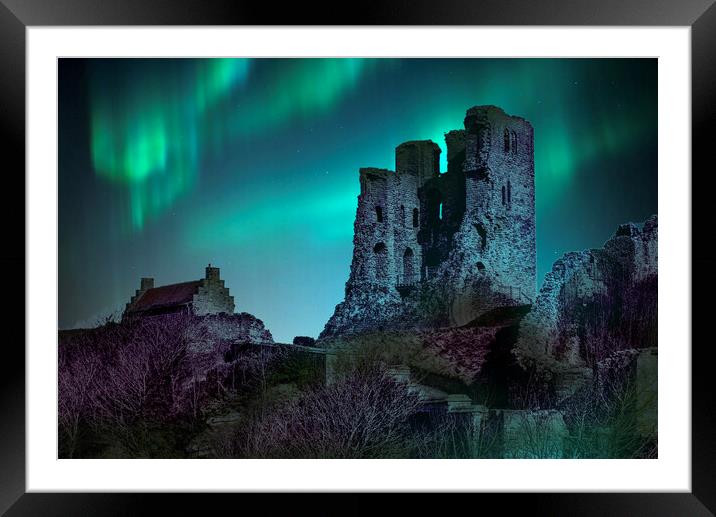 Scarborough Castle Framed Mounted Print by Alison Chambers