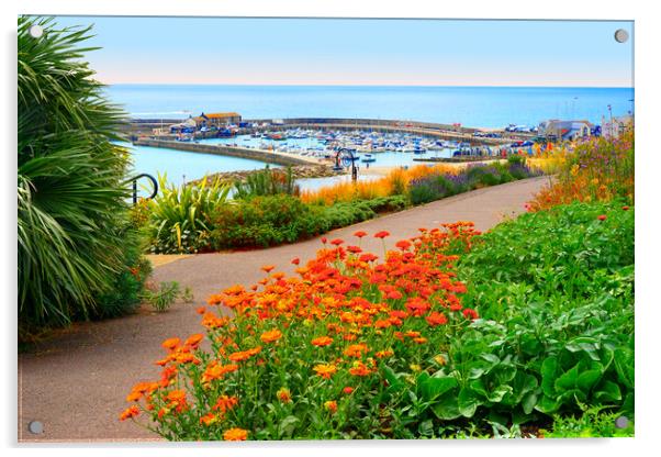 Beautiful Lyme Regis Acrylic by Alison Chambers