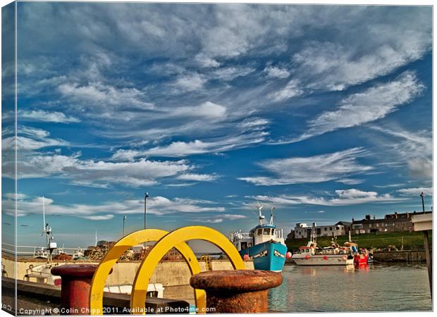 Seahouses harbour Canvas Print by Colin Chipp