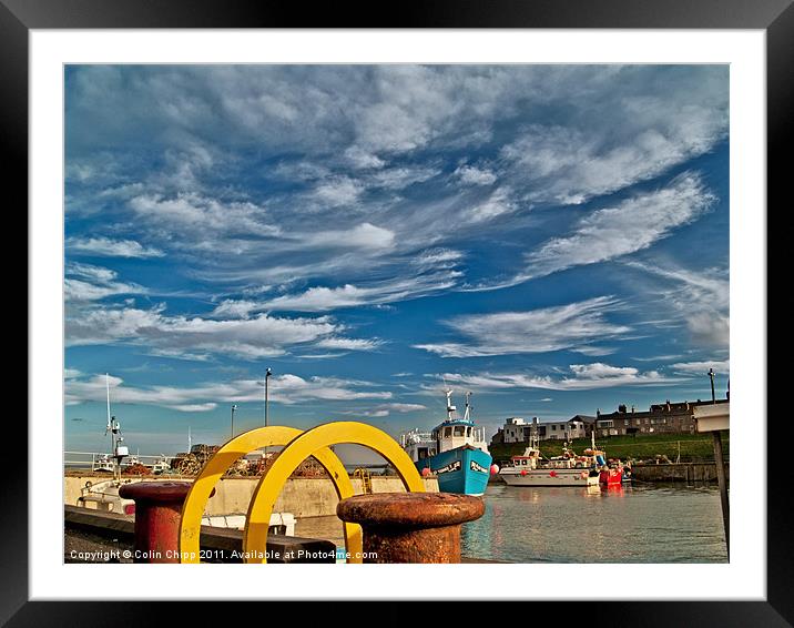 Seahouses harbour Framed Mounted Print by Colin Chipp