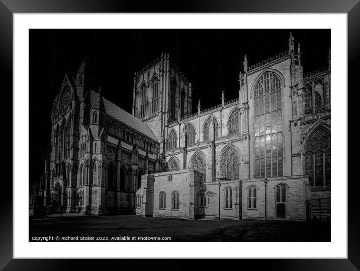 York Minster Framed Mounted Print by Richard Stoker