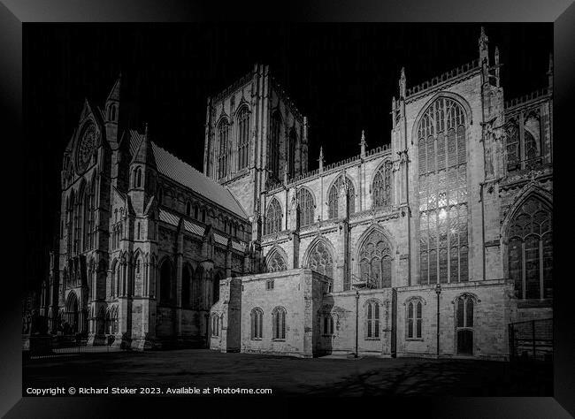 York Minster Framed Print by Richard Stoker