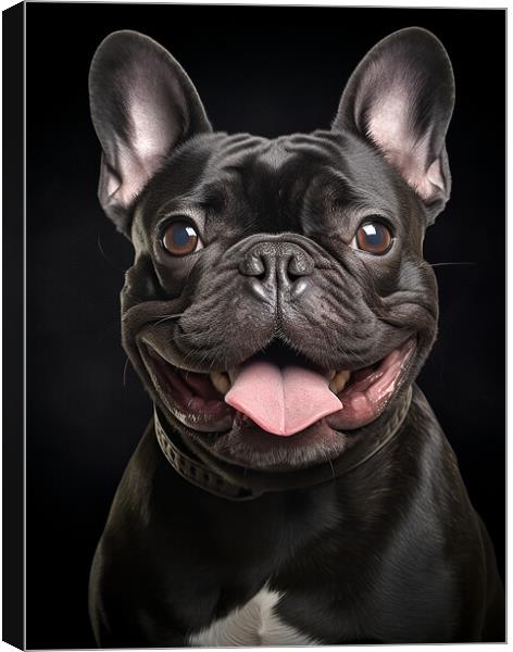 French Bulldog Portrait Canvas Print by Steve Smith