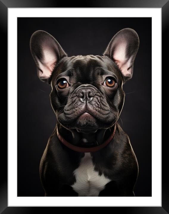 French Bulldog Portrait Framed Mounted Print by Steve Smith