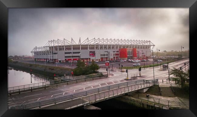 The Riverside Stadium Framed Print by Apollo Aerial Photography