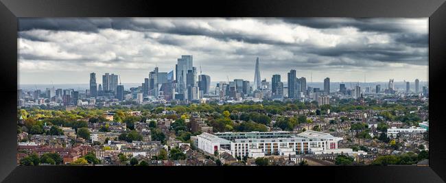 London City Skyline Framed Print by Apollo Aerial Photography