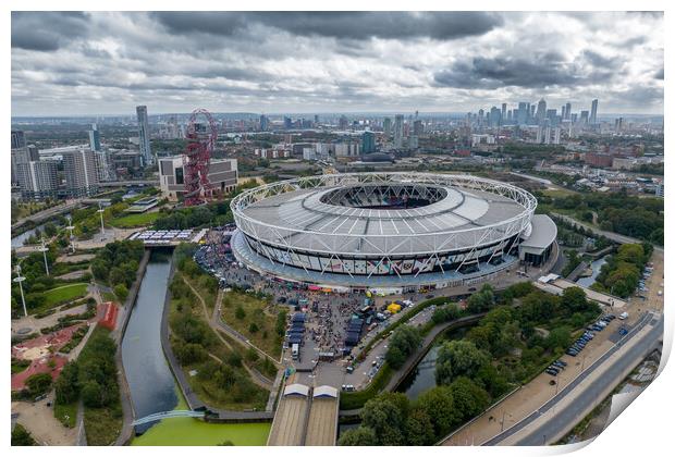 The City of London Stadium Print by Apollo Aerial Photography