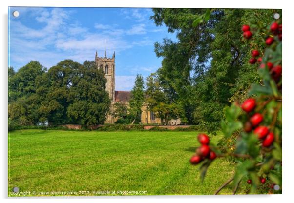 Autumn Berries frame Greasley. Acrylic by 28sw photography