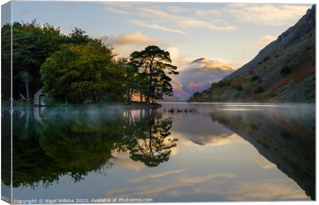 Wastwater & Great Gable, Lake District Canvas Print by Nigel Wilkins