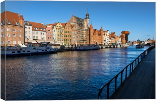 River View of Gdansk City in Poland Canvas Print by Artur Bogacki