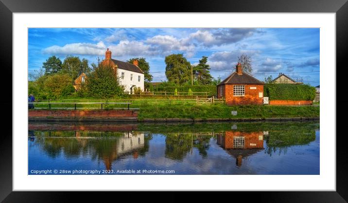 Reflections of the Toll House - (Panorama.) Framed Mounted Print by 28sw photography