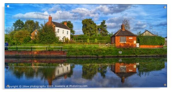 Reflections of the Toll House - (Panorama.) Acrylic by 28sw photography