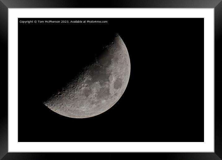 Moon Framed Mounted Print by Tom McPherson