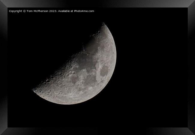 Moon Framed Print by Tom McPherson