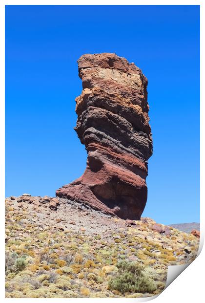 The Roques de Garcia rock formations on the Canary Island of Ten Print by Michael Piepgras