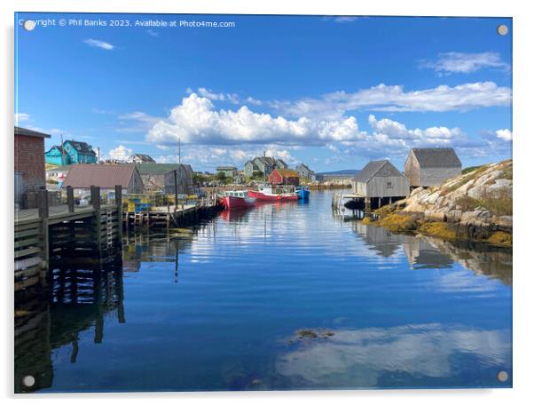 Peggy's Cove, Nova Scotia, Canada Acrylic by Phil Banks