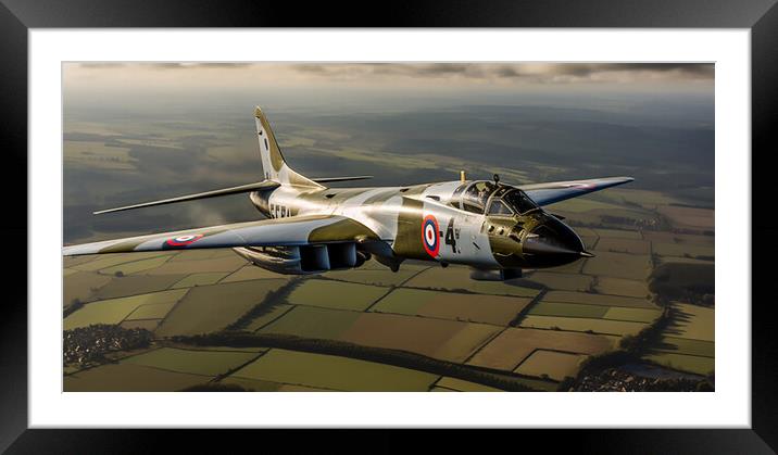 The Vulcan Bomber XH558  Framed Mounted Print by CC Designs