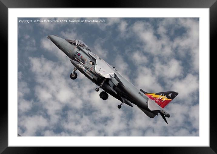 Harrier GR.7 Framed Mounted Print by Tom McPherson