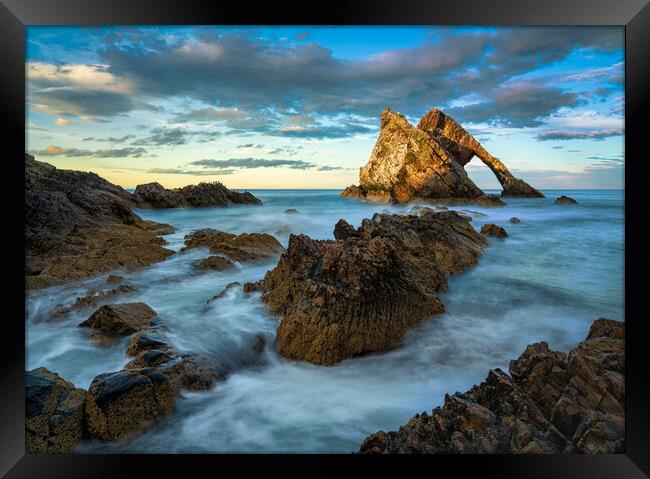 Bow Fiddle Rock Sunset  Framed Print by Anthony McGeever