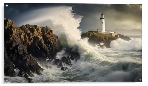 The Atlantic Wave Acrylic by CC Designs