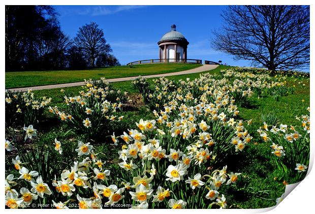 The Folly in Spring Print by Peter Hatton