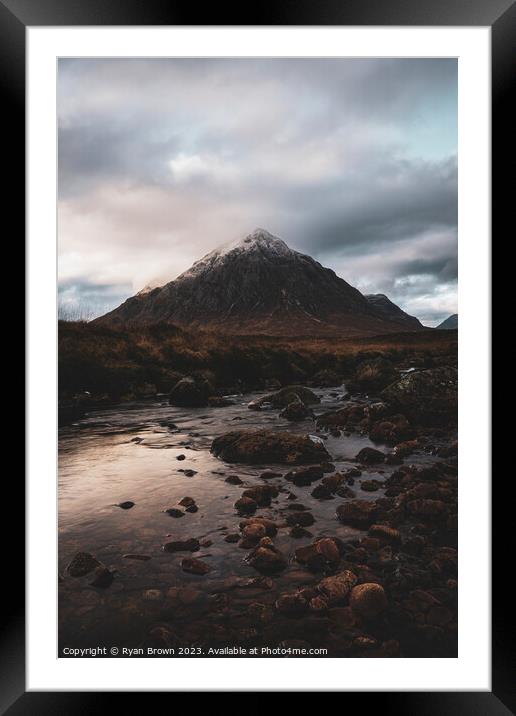 Outdoor mountain Framed Mounted Print by Ryan Brown