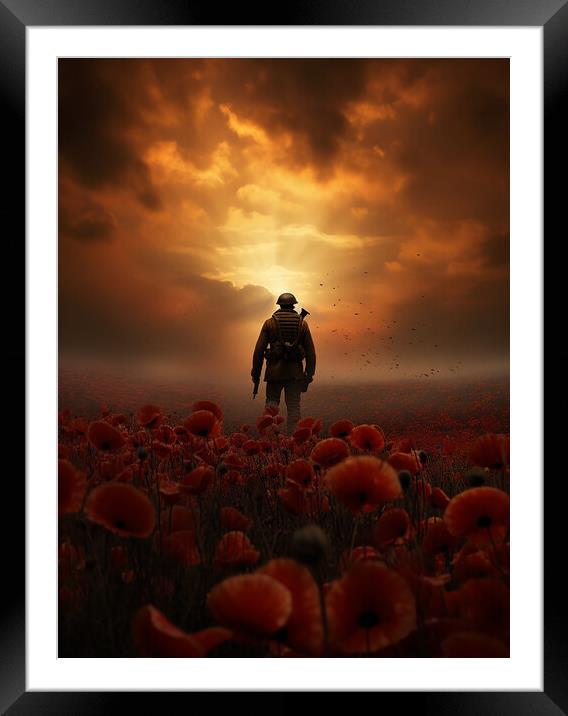 The Long Walk Home Framed Mounted Print by Steve Smith