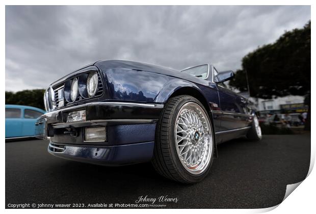 BMW E30 Classic Car  Print by johnny weaver