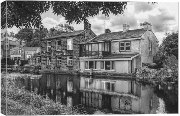 Rodley Barge Canvas Print by Alison Chambers