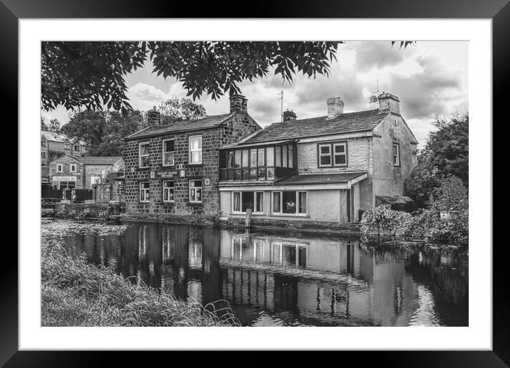 Rodley Barge Framed Mounted Print by Alison Chambers