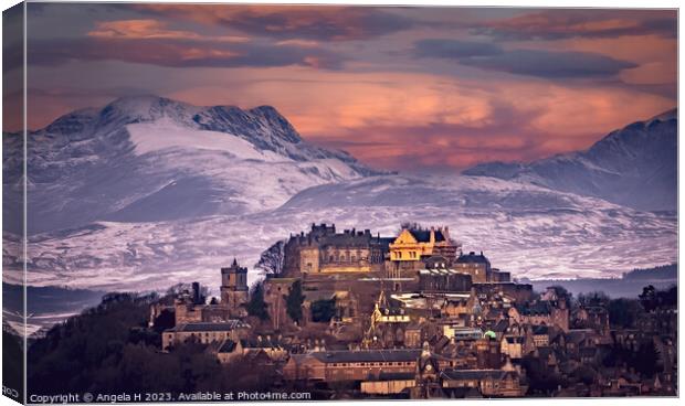 Stirling Castle Canvas Print by Angela H