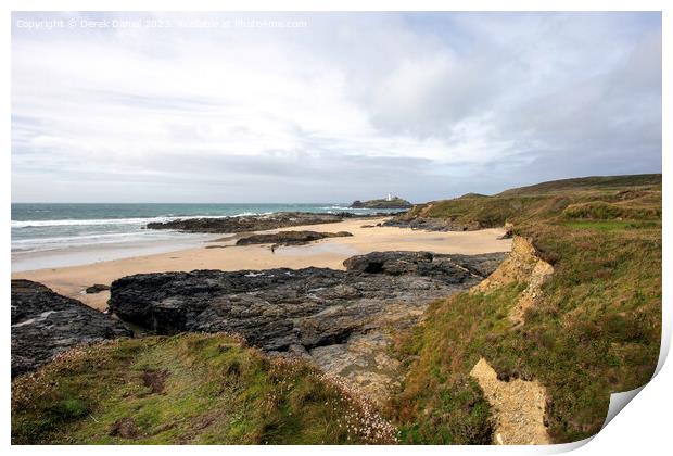 Gwithian Beach, Cornwall Print by Derek Daniel